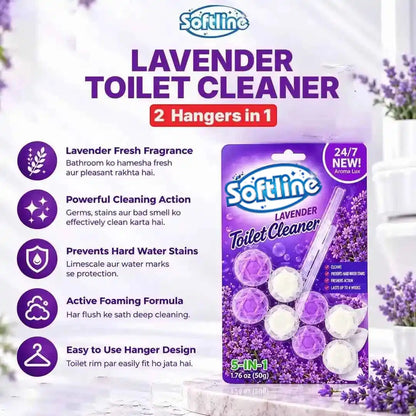 Softline 5 in 1 Automatic Toilet Cleaner Hangers (50g)