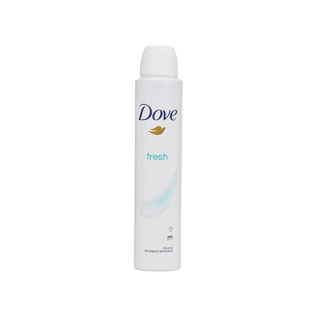 Dove Go Fresh Body Spray – 200ml | Long-Lasting Freshness & Gentle Care | 0% Alcohol