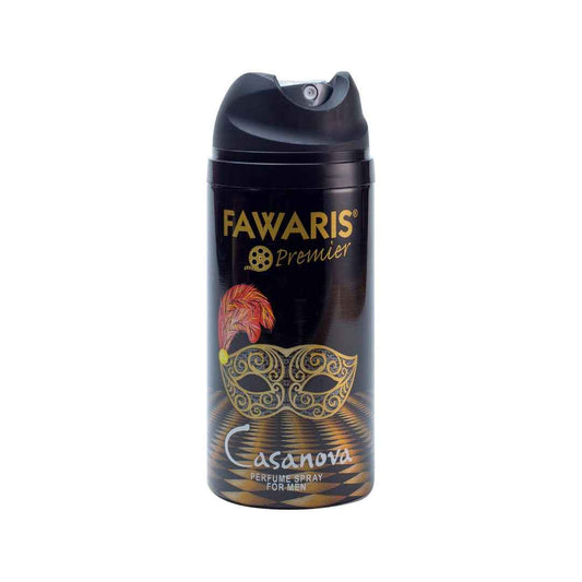 Fawaris Premier Casanova Body Spray – 150ml | Romantic & Long-Lasting Fragrance for Men | Daily Perfume Deodorant Spray