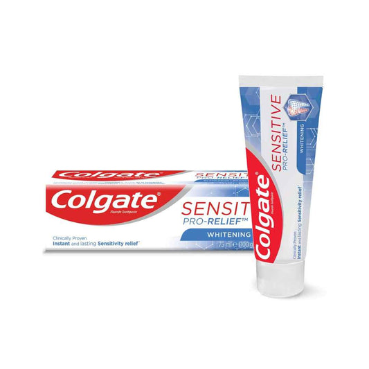 Colgate Sensitive Pro-Relief Whitening Toothpaste – 75ml | Instant Sensitivity Relief & Gentle Whitening | Pro-Argin™ Technology