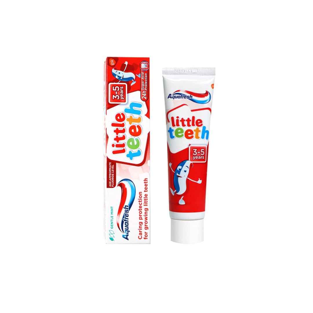 Aquafresh Little Teeth Toothpaste 50ml – Gentle Fluoride Protection for Kids Aged 3–5 Years