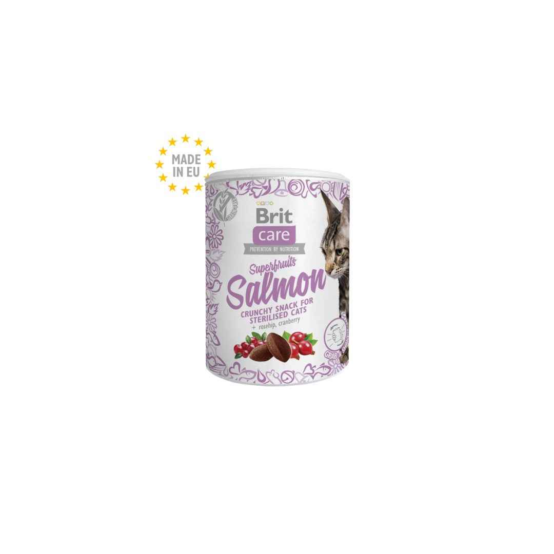 Brit Care Cat Snack Superfruits Salmon 100g
