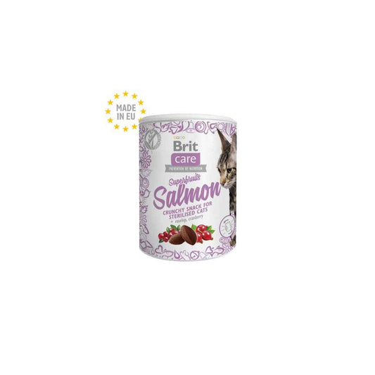 Brit Care Cat Snack Superfruits Salmon 100g