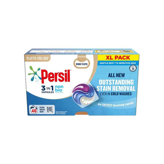 Persil Washing Capsules 3 in 1 Non Bio 40 washes 844g
