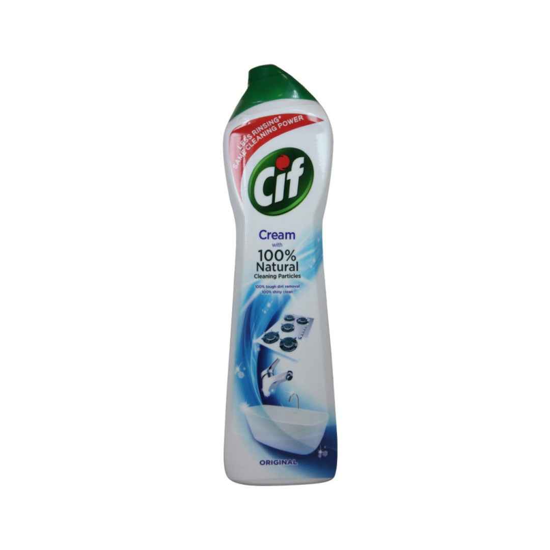 Cif Multi-Purpose Cleaner with Cream and Micro Crystals Original – 500ml | Powerful Cleaning for Kitchen & Bathroom