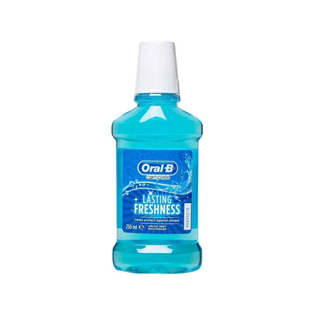 Oral-B Complete Lasting Freshness Mouthwash – 250 ml | Arctic Mint Flavor | Alcohol-Free Formula