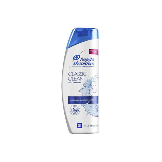 Head & Shoulders Classic Clean Anti-Dandruff Shampoo – 400ml for All Hair Types | Flake-Free Scalp & Fresh Clean Feel