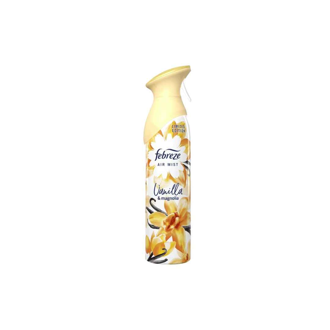 Febreze Air Mist Vanilla & Magnolia – 185ml | Odour-Eliminating Air Freshener Spray