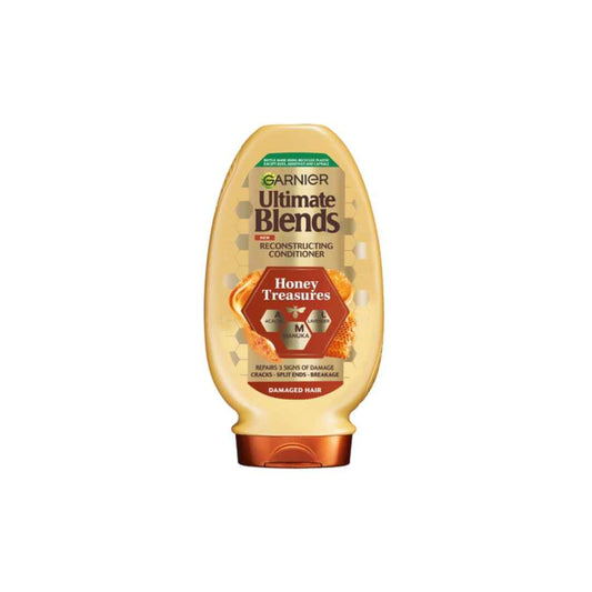Garnier Ultimate Blends Honey Treasures Conditioner – For Damaged Hair, 400ml – Strengthening Formula with Honey, Royal Jelly & Propolis