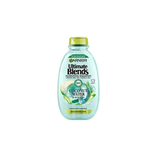 Garnier Ultimate Blends Hydrating Coconut Water & Aloe Vera Shampoo – 400ml | Vegan, Silicone-Free, For Dry & Dehydrated Hair