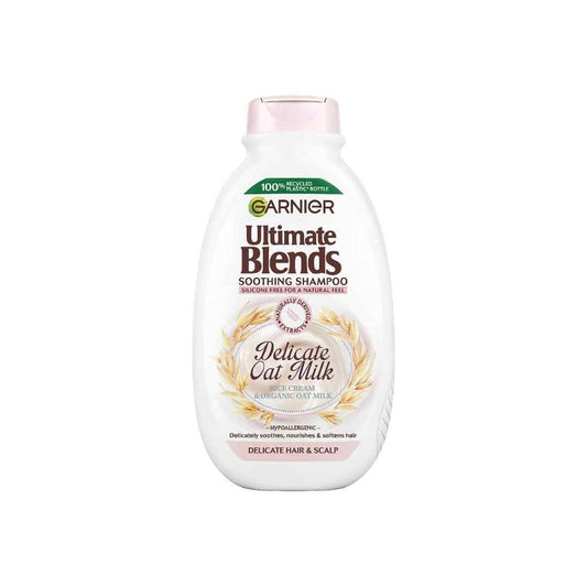 Garnier Ultimate Blends Oat Shampoo for Sensitive Scalps – Soothing & Gentle | 360ml / 400ml | Sulfate-Free