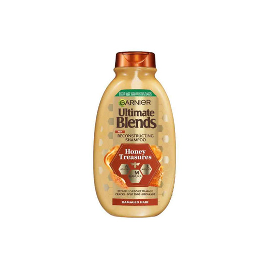 Garnier Ultimate Blends Honey Treasures Shampoo – Strengthening & Repairing for Damaged Hair | 400ml | With Honey, Royal Jelly & Propolis