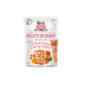 Brit Care - Fillets in Gravy - for Adult Cats - with Tender Turkey & Savory Salmon - 85g | Made In Czech Republic