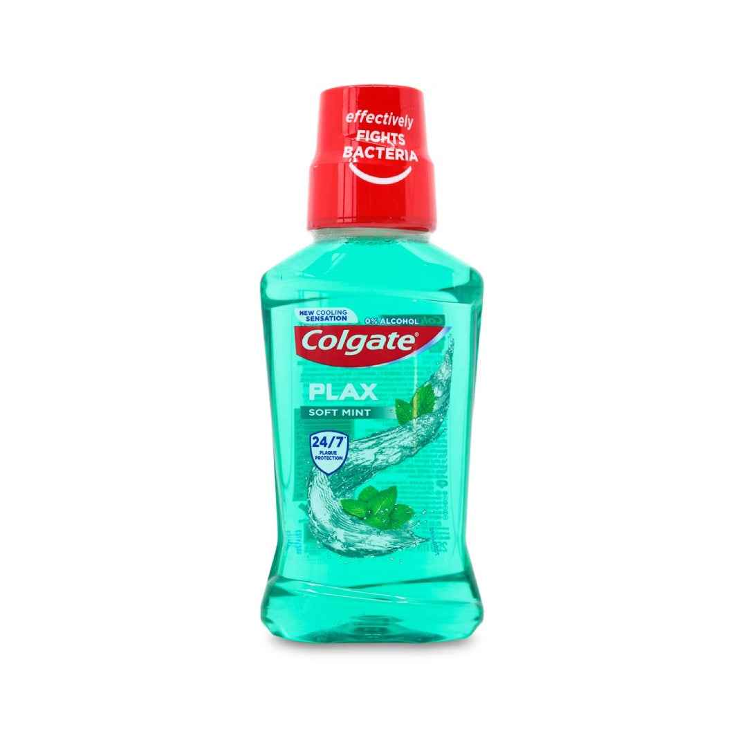 Colgate Plax Soft Mint Mouthwash 250ml – Alcohol-Free, 12-Hour Germ Protection & Long-Lasting Fresh Breath