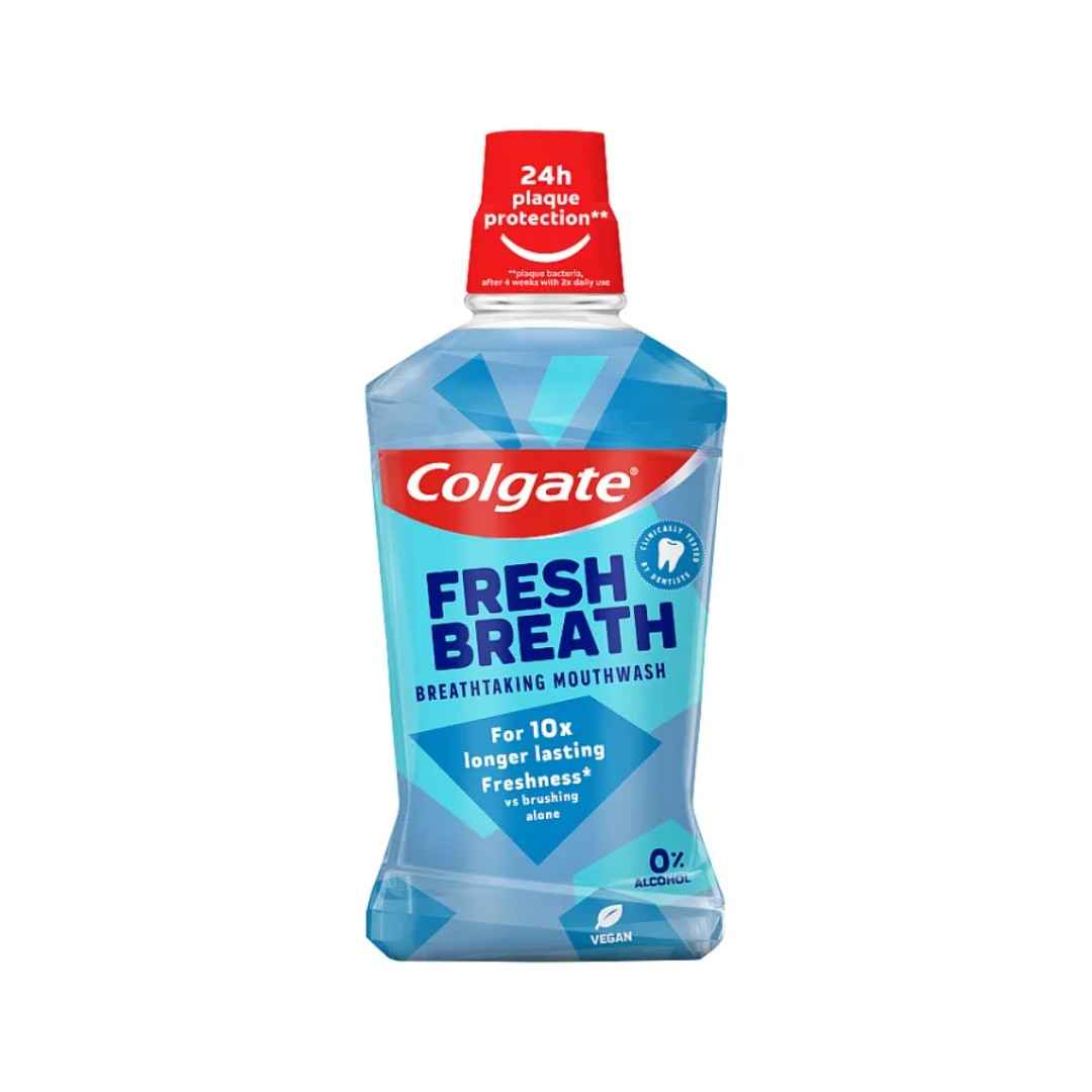 Colgate Plax Fresh Mint Mouthwash 500ml – Alcohol-Free, 12-Hour Germ Protection & Long-Lasting Fresh Breath