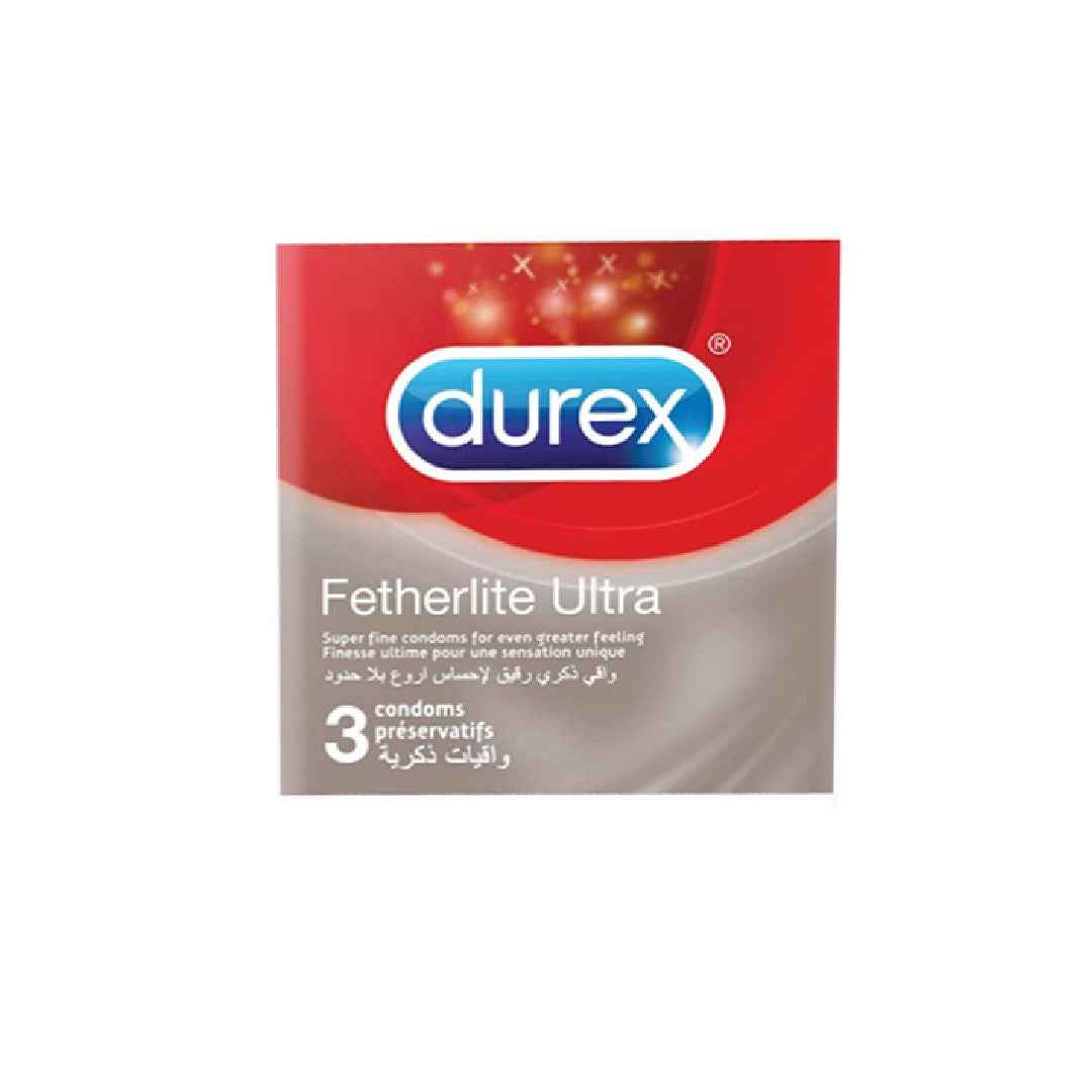 Durex Fetherlite Ultra Condoms 3s – Extra Thin for Enhanced Sensitivity | Buy Online in Pakistan