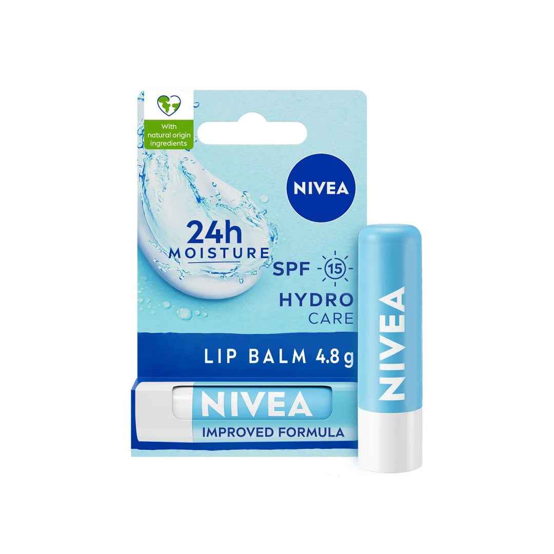 NIVEA Hydro Care Lip Balm SPF 15 – 24h Moisture & UV Protection | 4.8g