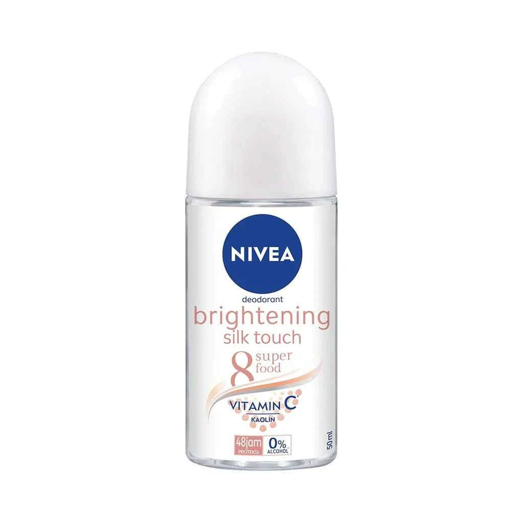 Nivea Men Brightening Silk Touch Roll‑On Deodorant 50 ml – 48 H Bright & Smooth Anti‑Perspirant
