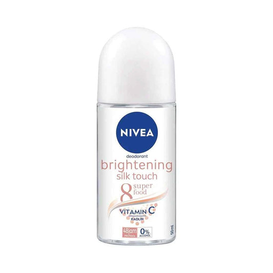 Nivea Men Brightening Silk Touch Roll‑On Deodorant 50 ml – 48 H Bright & Smooth Anti‑Perspirant