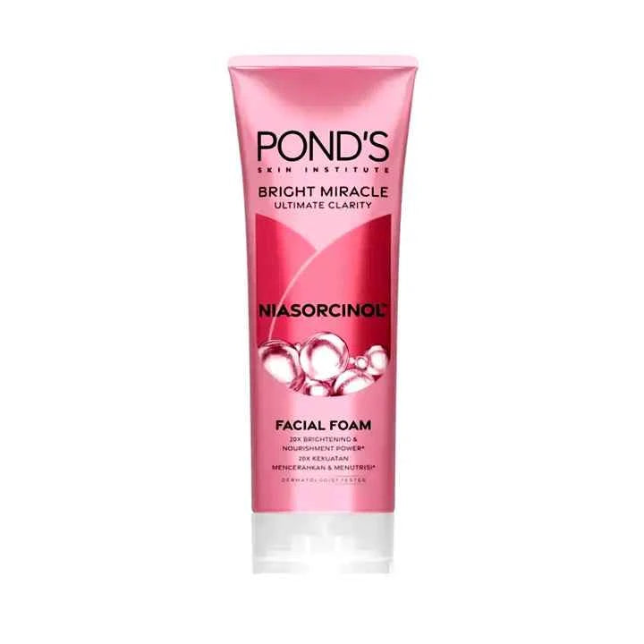 Pond’s Bright Miracle Ultimate Clarity Niasorcinol Facial Foam – 50g (Imported) | Anti-Dark Spot & Brightening Cleanser