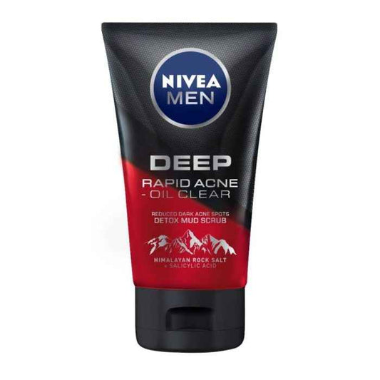 Nivea Men Deep Rapid Acne Oil Clear Face Wash 100g – Oil Control & Acne Solution