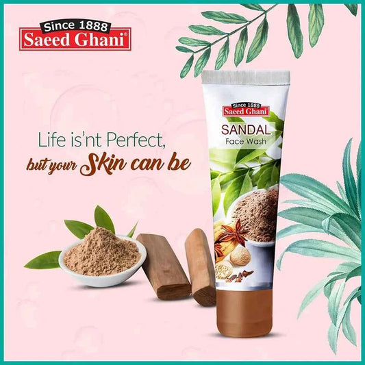 Saeed Ghani Sandal Face Wash 60ml – Natural Brightening & Refreshing Cleanser