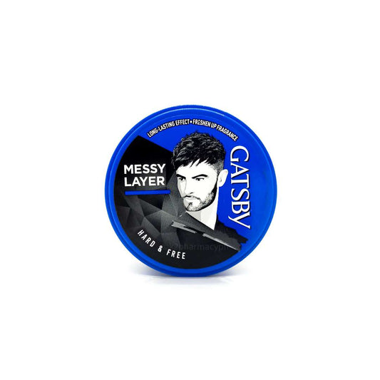 Gatsby Messy Layer Hard & Free Styling Wax 75 g – Strong Hold, Re‑styleable, Matte Finish | ukbay.pk Pakistan