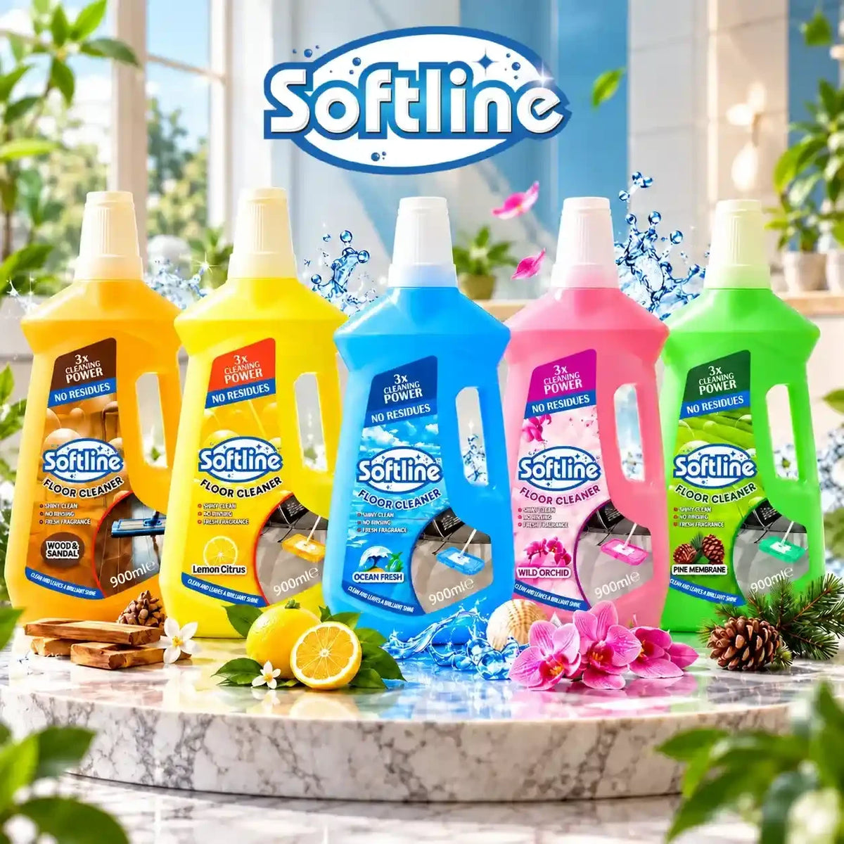 Softline Floor Cleaner 900ml with Fresh Fragrance
