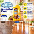 Softline Floor Cleaner – Wood & Wood Floor 900ml | 3x Cleaning Power, No Residues