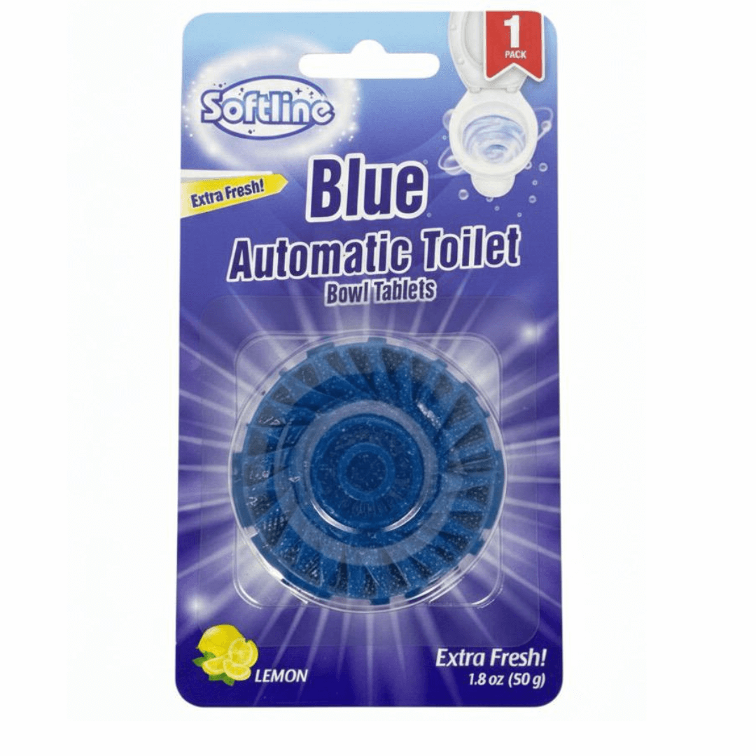 Softline Blue Automatic Toilet Bowl Cleaner 50g – Lemon Scent |(Made in Turkey)