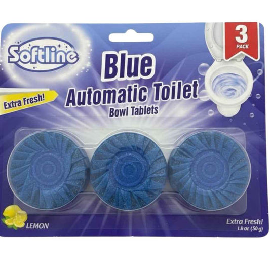 Sofline Blue Automatic Toilet Bowl Cleaner – Lemon Scent (50g x 3)  (Made in Turkey)