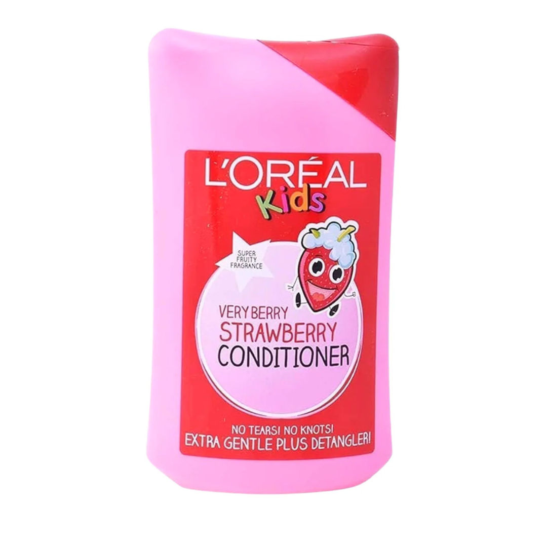 L’Oréal Kids Berry Strawberry Conditioner – 250ml (Made in Europe) | Gentle & Nourishing