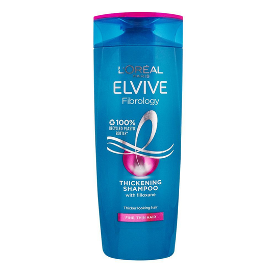 L’Oréal Paris Elvive Fibrology Shampoo – 400ml (Made in Europe) | Strengthens & Thickens Hair
