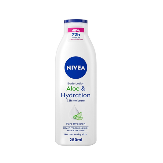 Nivea Body Lotion – Aloe & Hydration 250ml (Made in Europe) | Soothes & Moisturizes Skin