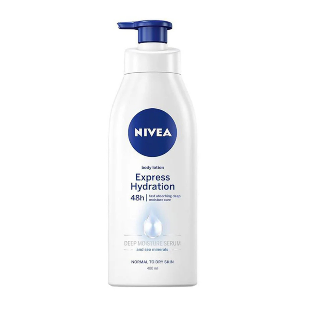 Nivea Body Lotion – Express Hydration 400ml (Made in Europe) | Quick Absorbing & Moisturized Skin