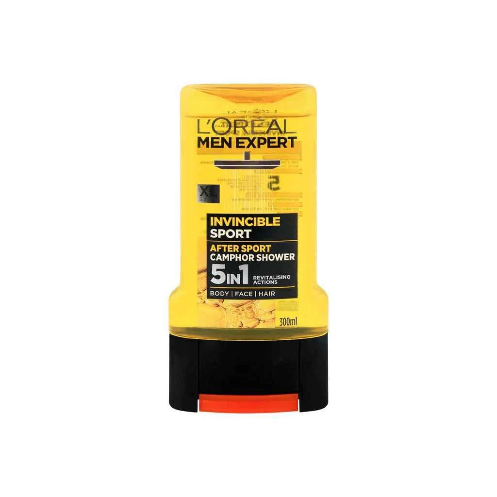 Loreal  Men Expert Invincible Sport Shower Gel 300ml – Long-Lasting Freshness | Made in UK