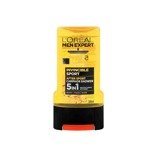 Loreal  Men Expert Invincible Sport Shower Gel 300ml – Long-Lasting Freshness | Made in UK
