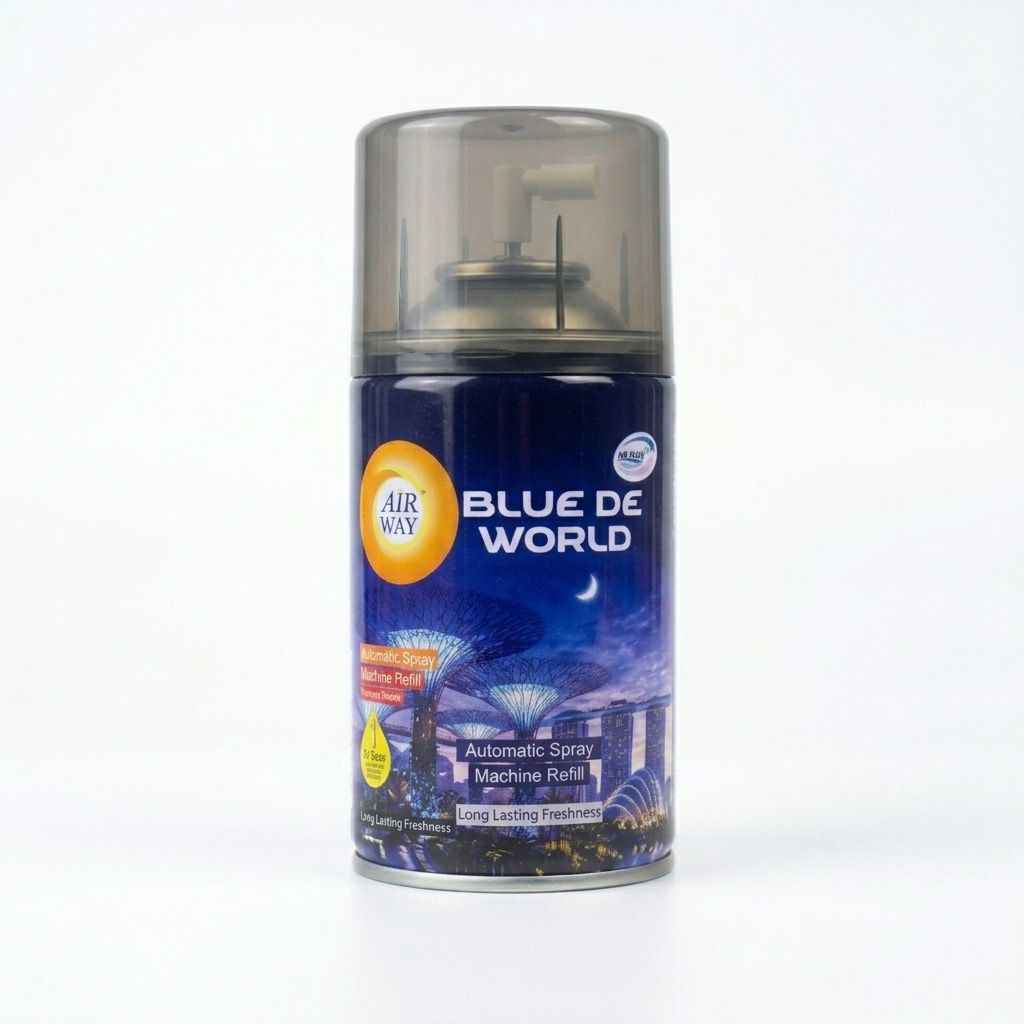 Air Way Blue De World Perfume Air Freshener Refill 250ml | Oil Based Long Lasting