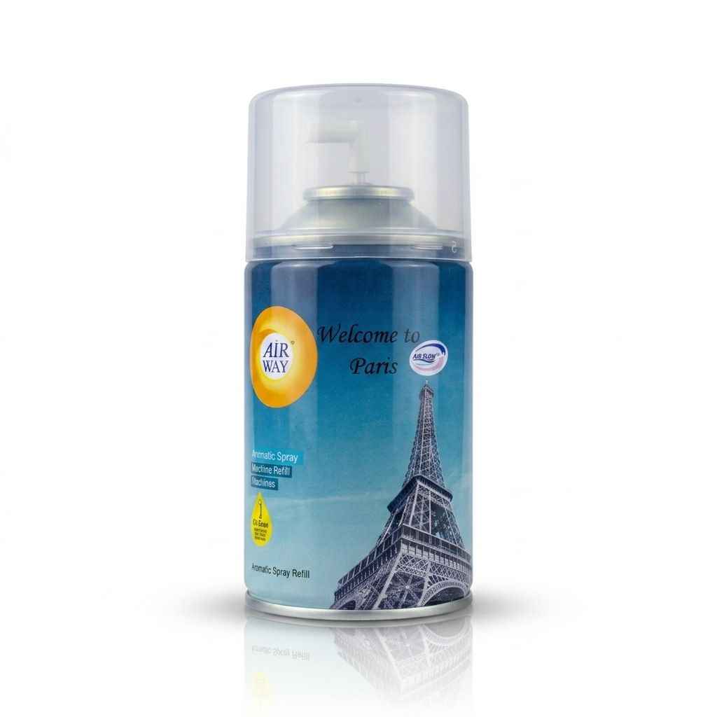 Air Way Welcome to Paris Perfume Air Freshener 250ml | Long Lasting Refill Made in Turkey