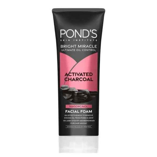 Pond’s Bright Miracle Activated Charcoal Face Wash – 50g (Imported) | Deep Cleanse & Brightening