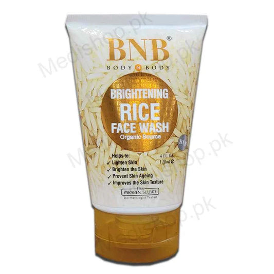 BNB Rice Face Wash 120ml – Gentle Brightening & Deep Cleansing Formula