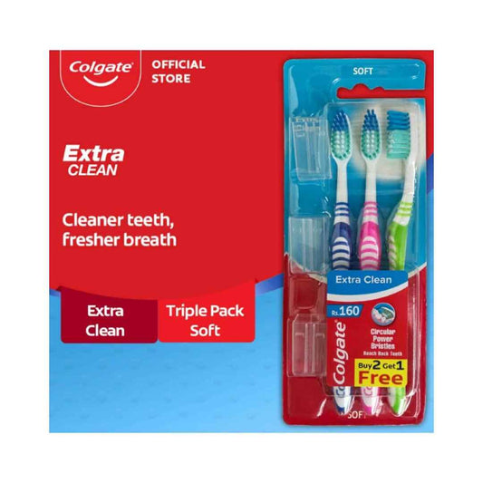 Colgate - Tooth Brush - Extra Clean - Pack of 3