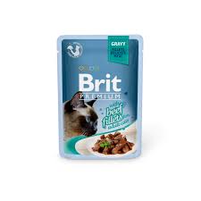Brit Premium Cat Pouch – Beef Fillets in Gravy for Adult Cats (85g) | Made In Czech Republic