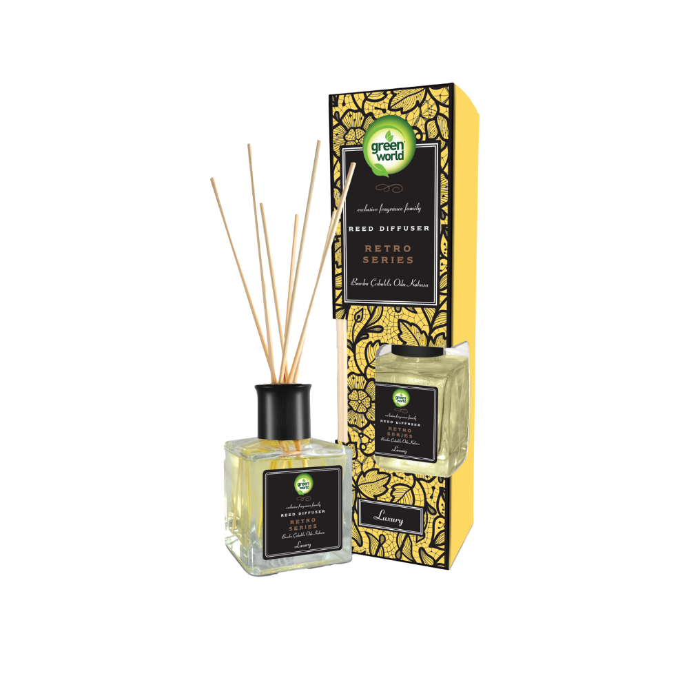 Green World Luxury Reed Diffuser – Elegant Long Lasting Home Fragrance (100ml)
