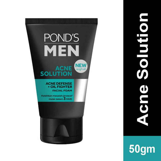 Pond’s Men Acne Solution Face Wash – Pocket Size 50g (Imported) | Anti-Acne & Oil Control