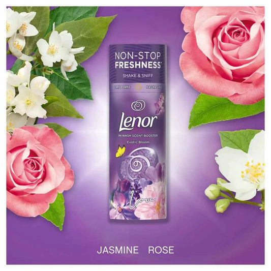 Lenor In-Wash Scent Boosters – Exotic Bloom | Bold & Uplifting Fragrance | Long-Lasting Freshness
