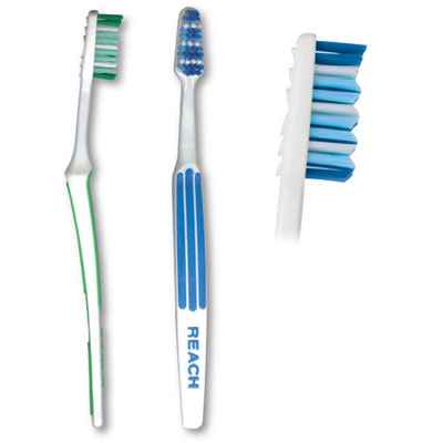 Reach Medium Full Toothbrush | Complete Cleaning & Comfortable Grip | Made in Europe