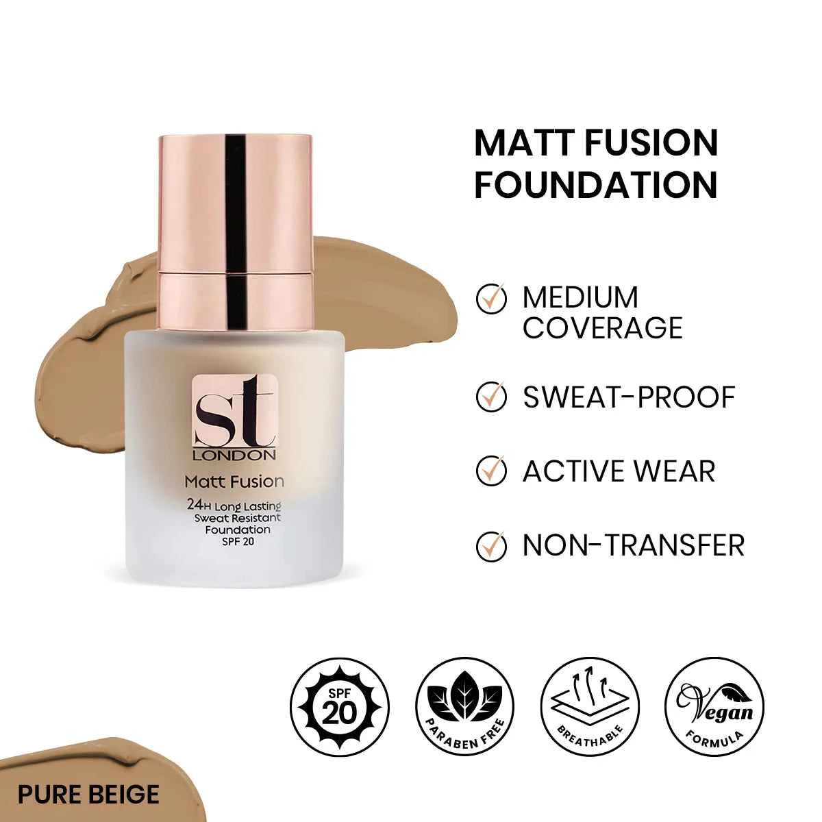 ST London - Matt Fusion Foundation | Long-Lasting Matte Finish