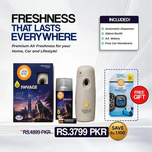 Airway Automatic Air Freshener Machine with Refill+Free Car Air Freshener – Swvage | Perfume Based Fragrance