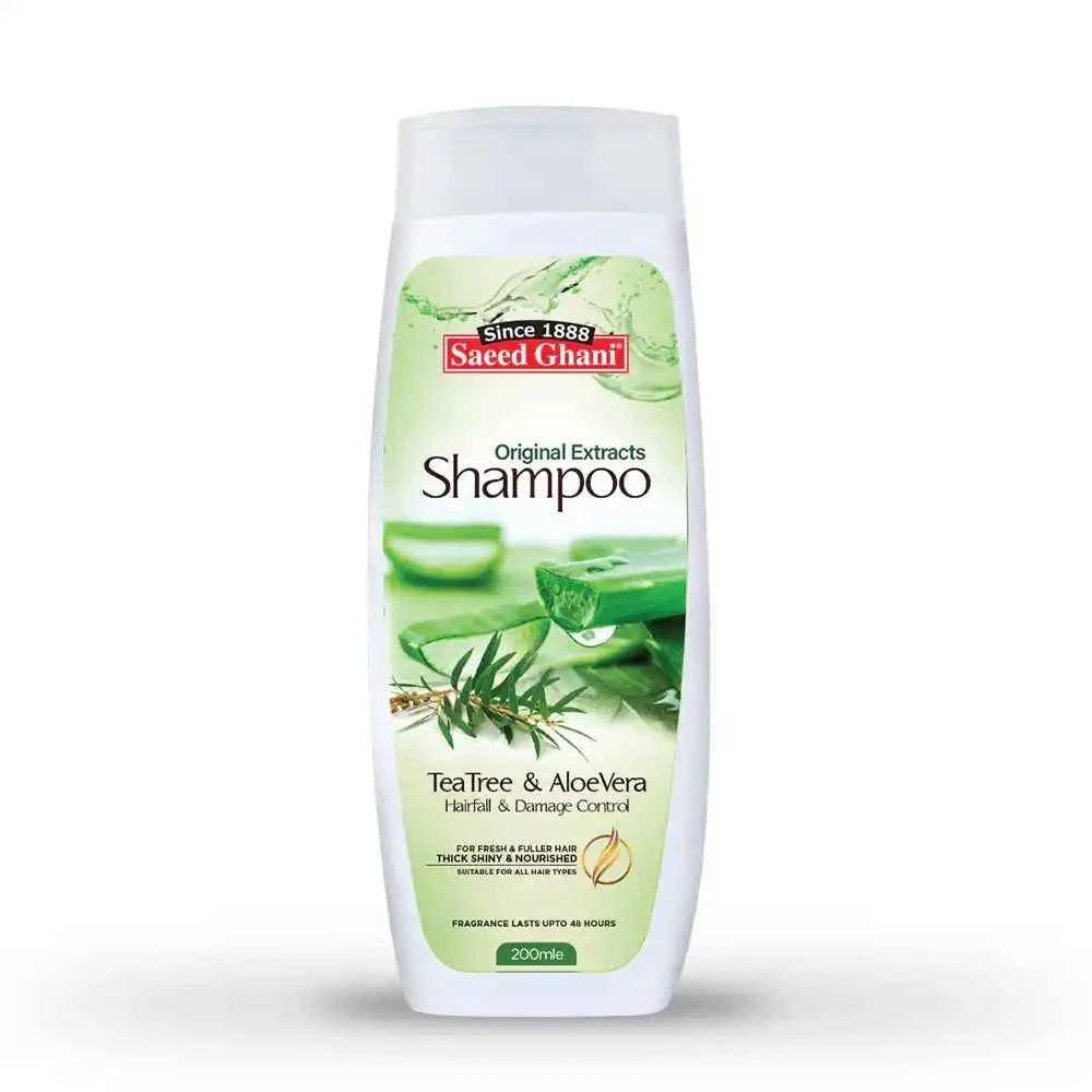 Saeed Ghani Tea Tree & Aloe Vera Shampoo – Anti-Dandruff & Scalp Refreshing Formula (200ml)